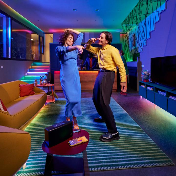 Actual product image WiZ RGBIC LED strip 10m (5+5) Type-C (Multicoloured, RGBIC, White, 1000 cm, Indoor)