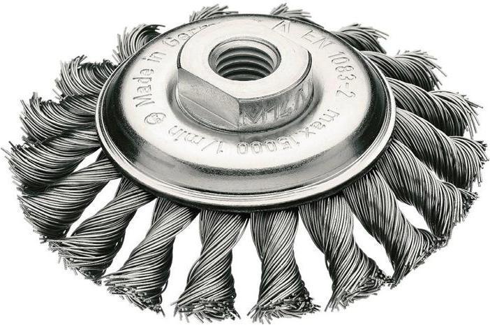 Actual product image Lessmann Knotted cone brush Ø 100 mm steel wire