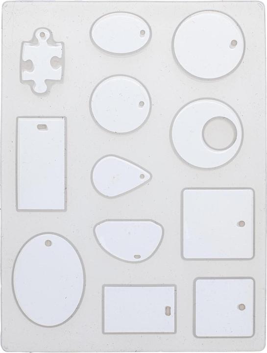Glorex Silicone mould 15.5 x 11.5 cm, 12 pieces, pendant
