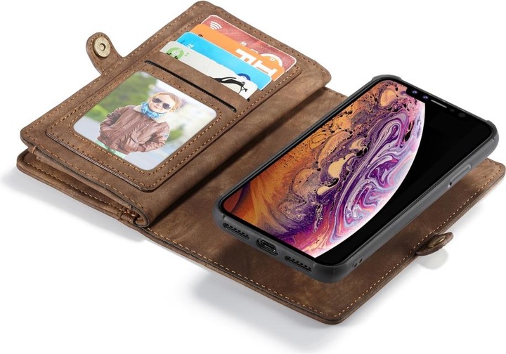 Immagine prodotto Caseme Apple iPhone XR Custodia per carte di credito a portafoglio in vera pelle (Apple iPhone XR)