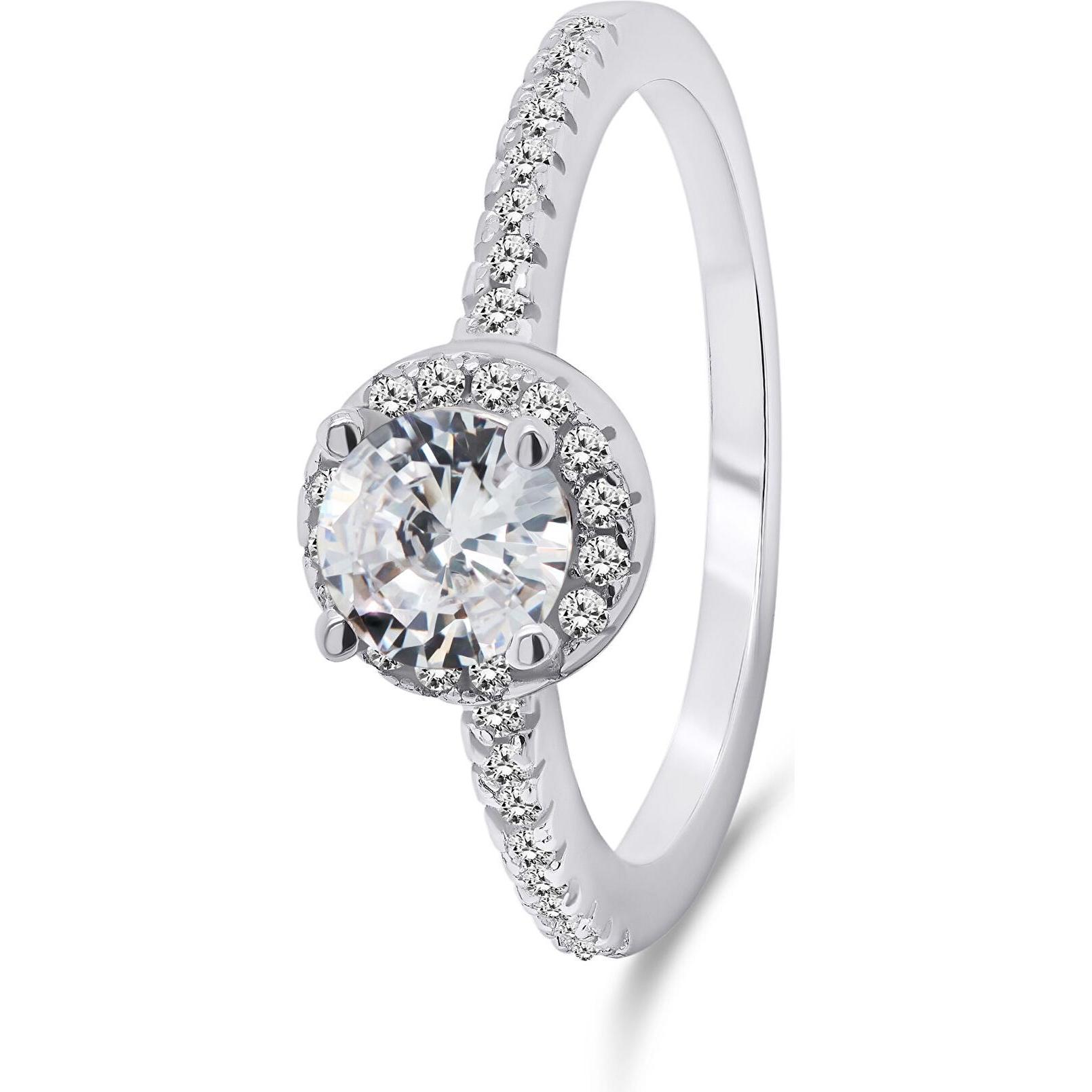 Brilio, Anello, Silver - Charming silver ring with zircons RI054W - Circuit: 52 mm, (52)
