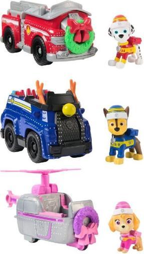 Produktbild Spin Master PAW Patrol Weihnachts-Special - Basis Fahrzeug mit Fellfreundefigur im weihnachtlichen L