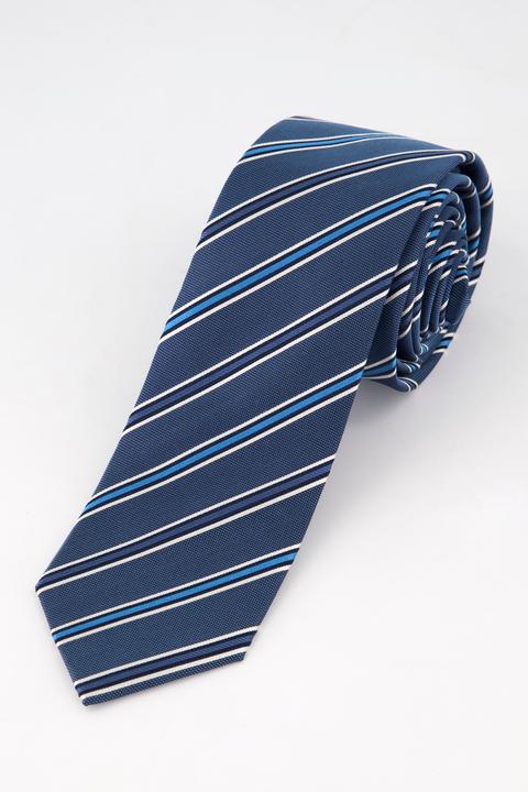 Actual product image JP1880 Woven Stripe Silk Tie
