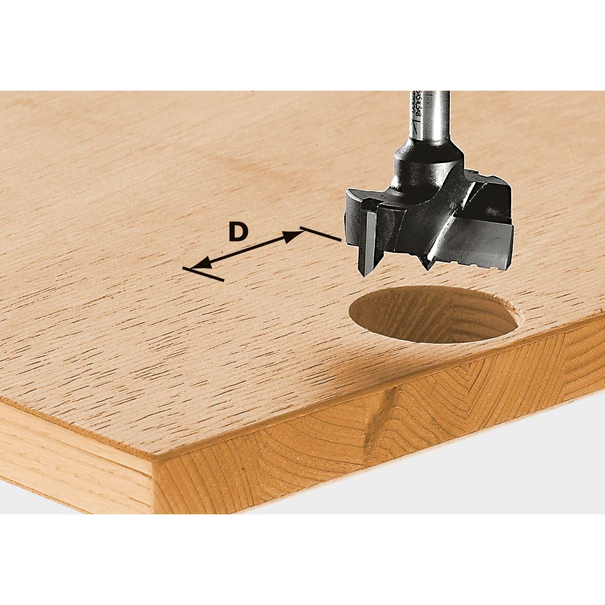 Festool, Bohrereinsatz, Beschlagbohrer HW S8 D20 (20 mm)