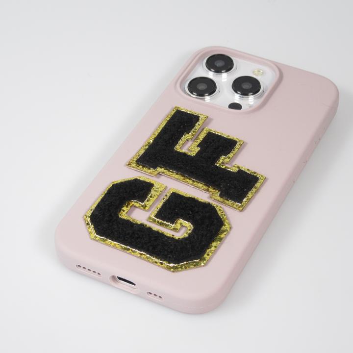 Image du produit PhoneLook Autocollant sticker pour téléphone/tablette/ordinateur brodé en 3D noir Lettre Q