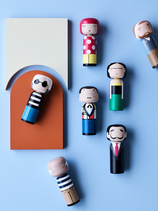 Produktbild Lucie Kaas Dekofigur Piet Mondrian handdekoriert