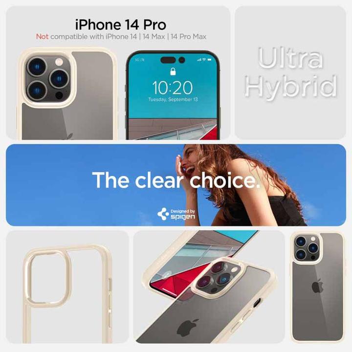 Image du produit Spigen Ultra Hybride Iphone 14 Pro Sable Beige (Apple iPhone 14 Pro)
