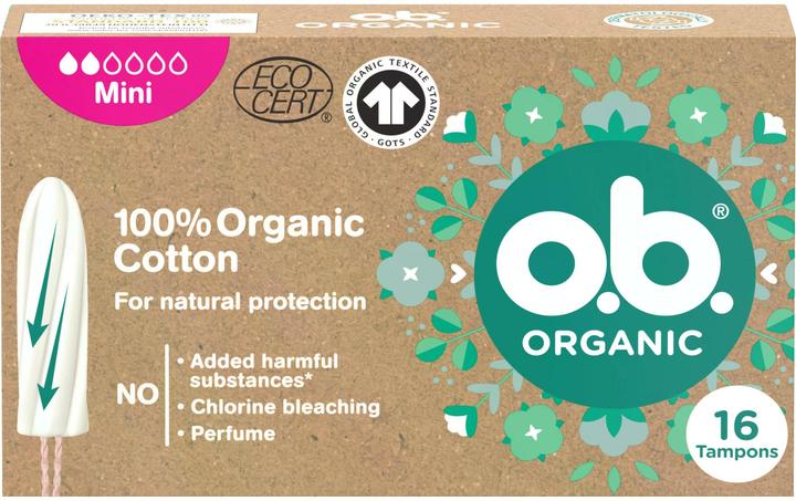 Image du produit o.b. Organic Mini Box (16 pièces) (16 x, Mini)