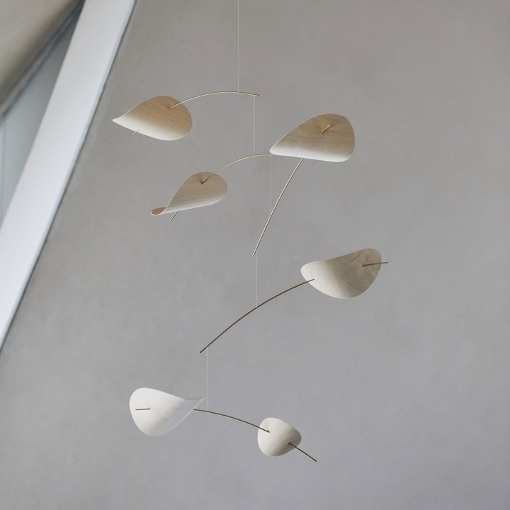 Actual product image Flensted Mobiles Drifting Clouds Mobile with Gift Box