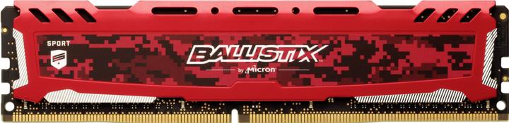 Produktbild Crucial Sport LT 32GB DDR4 KIT 16GBx2 3200 DIMM 288pin red DR (2 x 16GB, 3200 MHz, DDR4-RAM, DIMM)