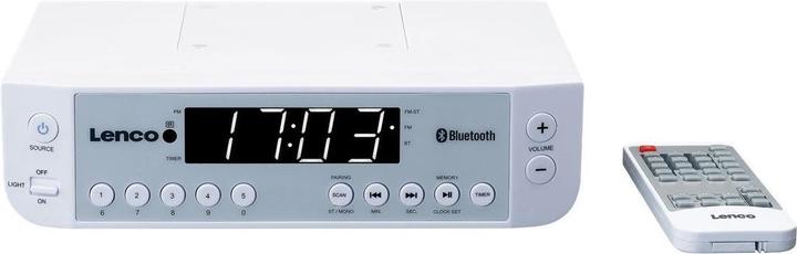 Produktbild Lenco KCR-100 Küchenradio UKW Bluetooth® Weiss (FM, Bluetooth)