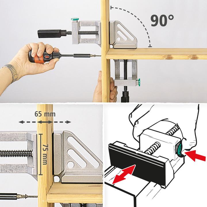 Produktbild wolfcraft 1 Spannmobil Backenbreite 68mm (65 mm)
