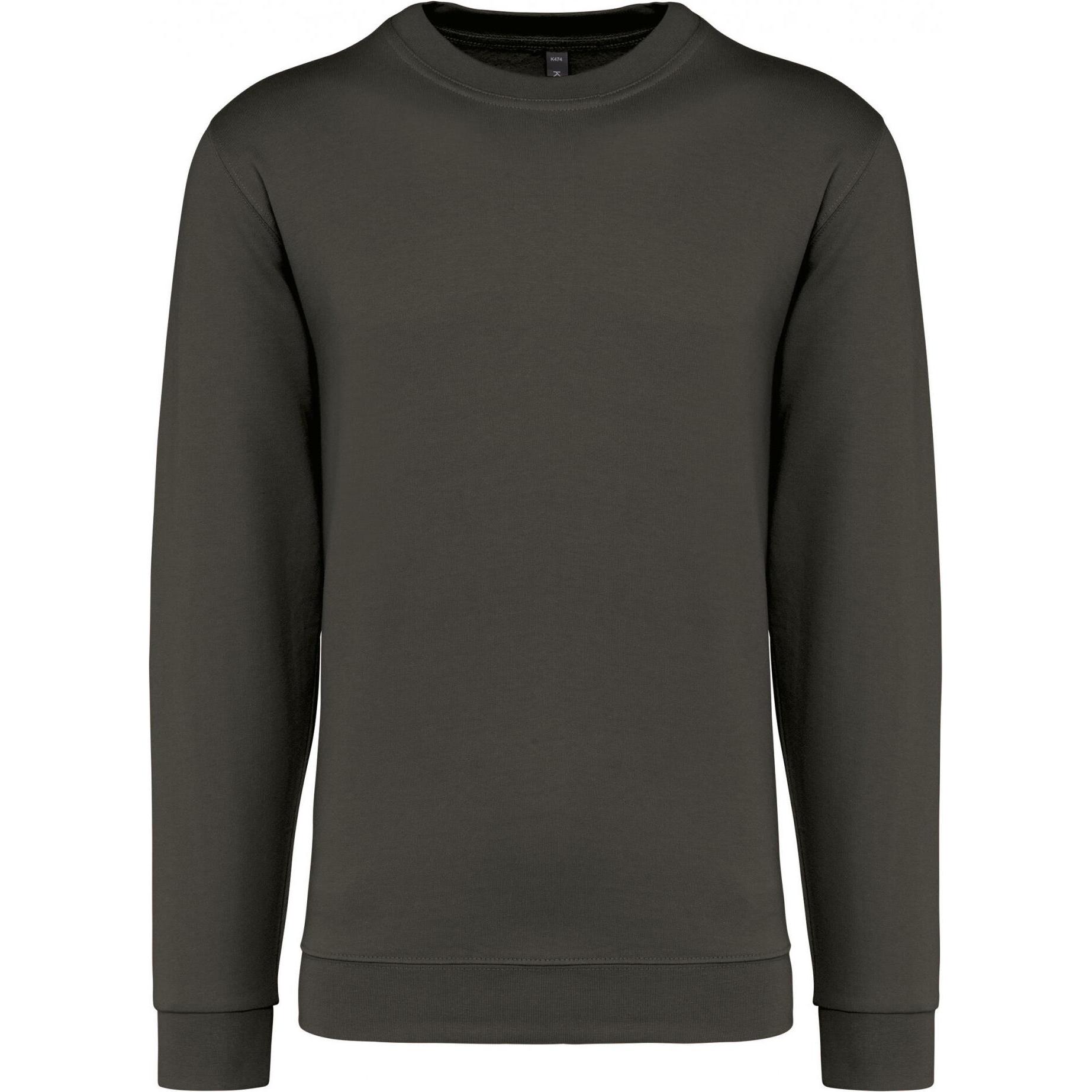 Kariban, Pullover, Sweatshirt mit Rundhalsausschnitt, Grün, (4XL)