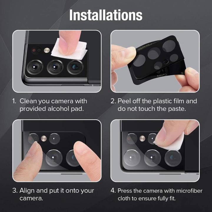 Produktbild RPD Samsung Galaxy S25 Plus - Tempered Glass / Panzerglas Rückkamera - vollflächig schwarz (1 Stk., Samsung Galaxy S25+)