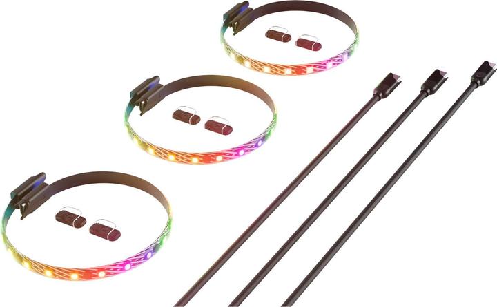 Image du produit Hyte Ls10 RGB Light Strips Blk 3pk (Bleu, Multicolore, Rouge, Vert)