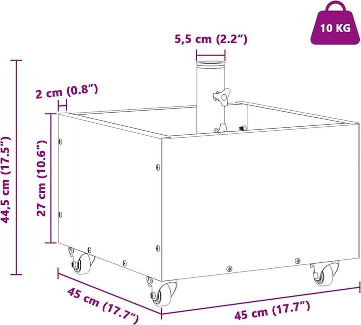 Produktbild vidaXL Sonnenschirmständer