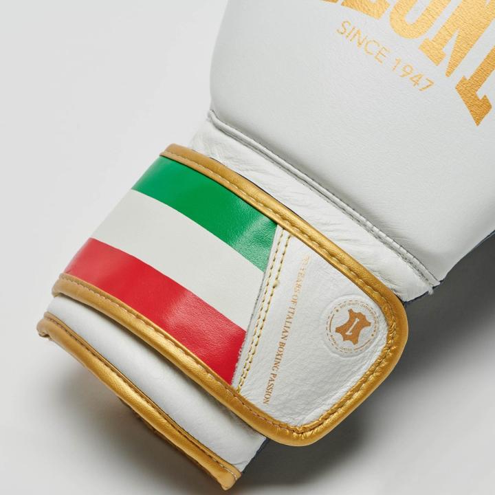 Produktbild Leone Boxhandschuh Italy Weiss GN039 (16 OZ, One Size)