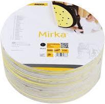 Actual product image Mirka Accessories 1674802518 Abrasives Soft sandpaper Velcro fastener 225 mm P180 25 pieces (P180)