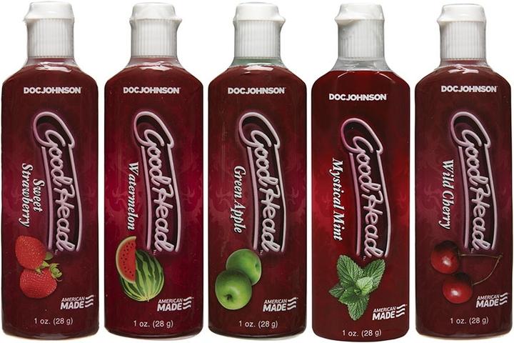 Produktbild Doc Johnson GoodHead™ - Oral Delight Gel - Multi 5-Pack (1.80 ml)