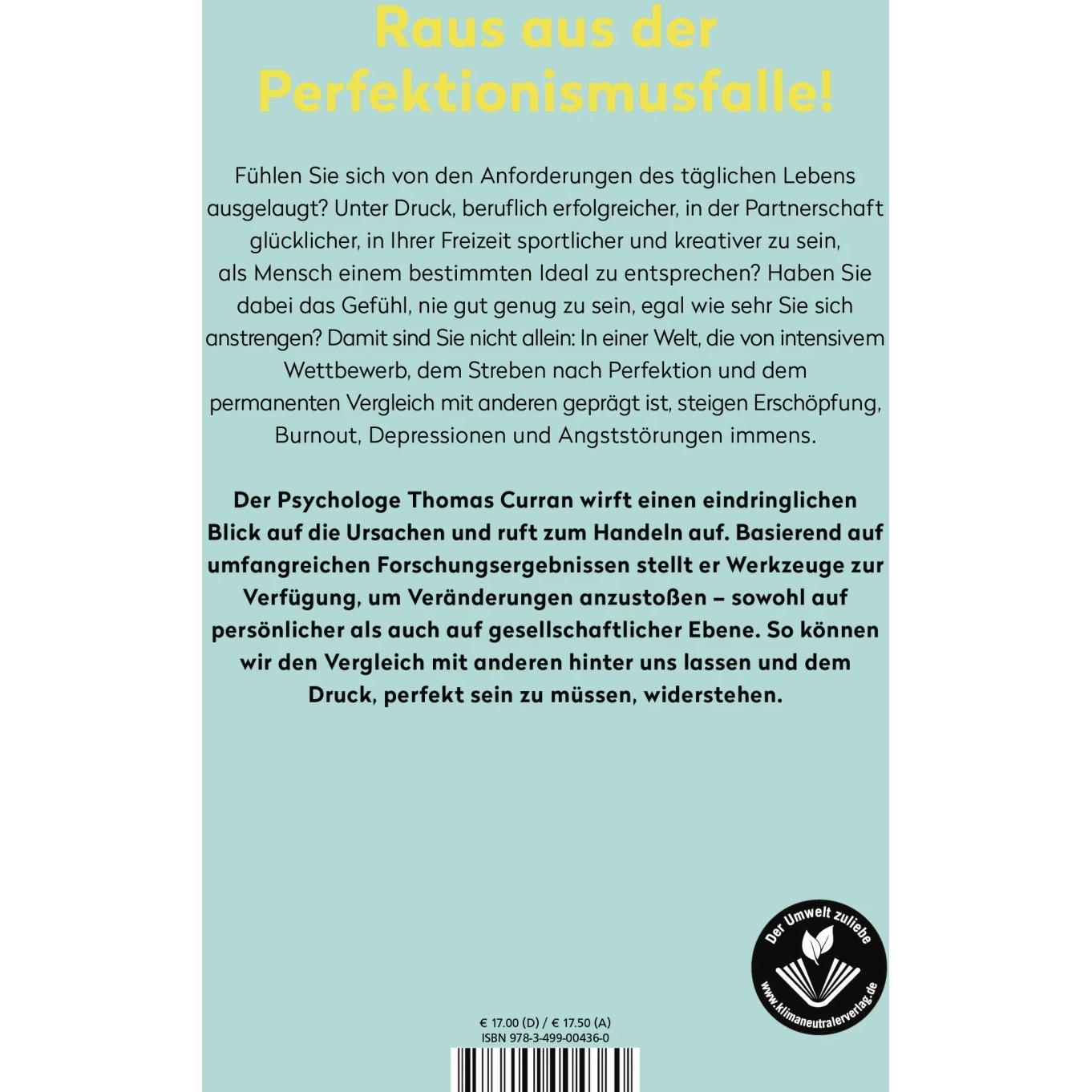 Nie gut genug, Fachbücher von Thomas Curran