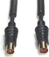 Actual product image E+P AB 307 G. Connector 1: coax, connector 2: coaxial, coating connection connectors: Gold. Kab (95 dB, Antenna cable)