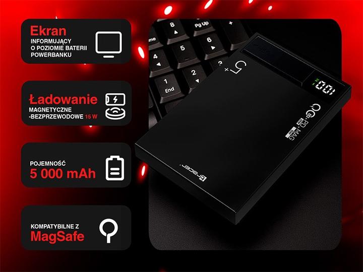 Actual product image Tracer POWERBANK AIRMAG1 5000MAH PD20W+15W MAG (5000 mAh, 20 W)