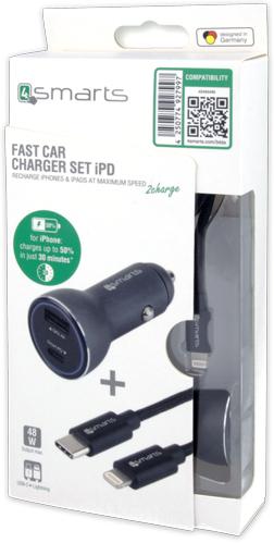 Produktbild 4smarts KFZ-Schnell-Ladegerät