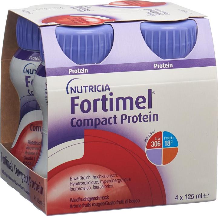Immagine prodotto Fortimel Frutto di bosco proteico compatto (Frutti di bosco, 4 x)