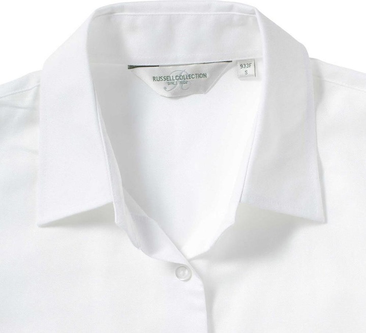 Image du produit Russell Collection Easy Care Blouse Oxford manches courtes (L)