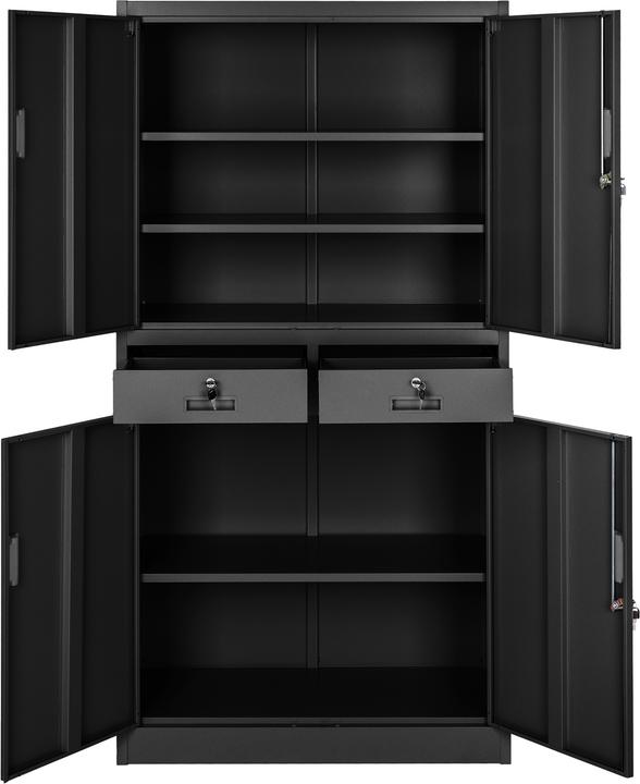 Image du produit tectake Armoire de classement (90 x 40 x 180 cm)