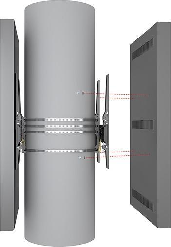 Produktbild Multibrackets Monitor Rahmen, B2B Säulenmontage, 55"/9178