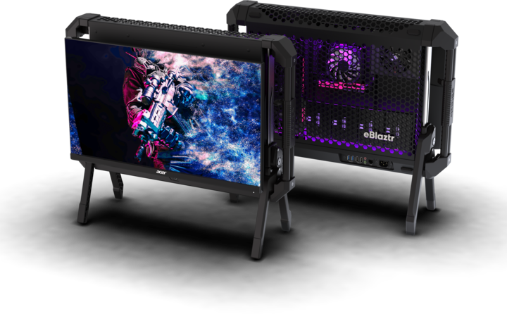 Produktbild eBlaztr ITX Gaming Desktop Gehäuse schwarz (ITX)
