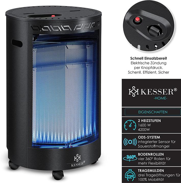 Produktbild Kesser Gasheizer, Schwarz