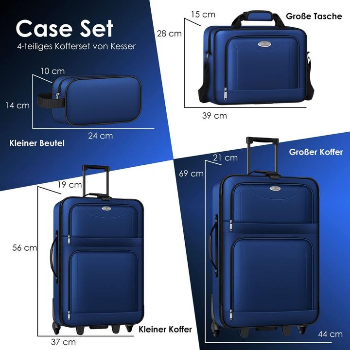 Actual product image Kesser Suitcase set, blue (60 l)