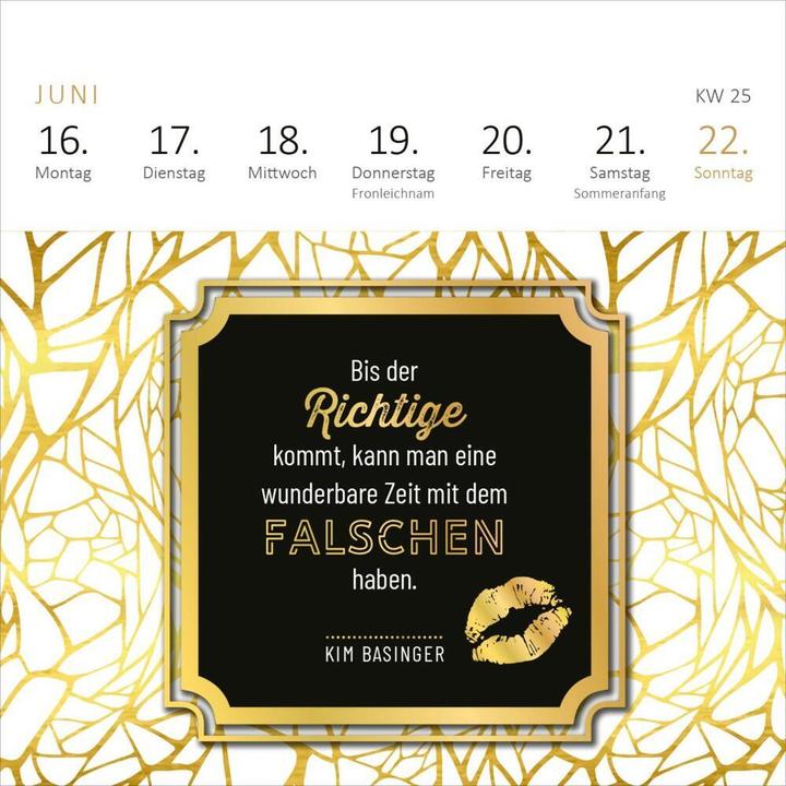 Actual product image Mini weekly calendar for cheeky women 2025 (Hardcover, German)