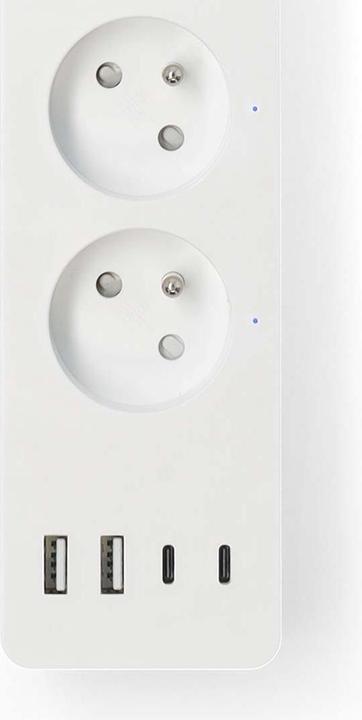 Actual product image Nedis N WIFIP313EWT - Switchable WLAN socket strip 4-way 4x USB