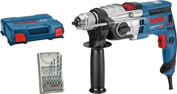 Actual product image Bosch Professional Impact drill GSB 20-2, with 7-piece masonry drill bit set (Electrical connection)