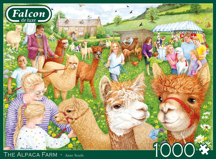 Produktbild Jumbo Spiele Falcon The Alpaca Farm 1000 Teile - Puzzle für Erwachsene (1000 Teile)