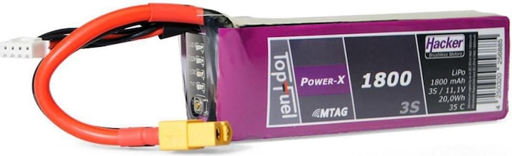 Hacker LiPo Pack TF Power-X 1800mAh 3S MTAG (11.10 V, 1800 mAh)
