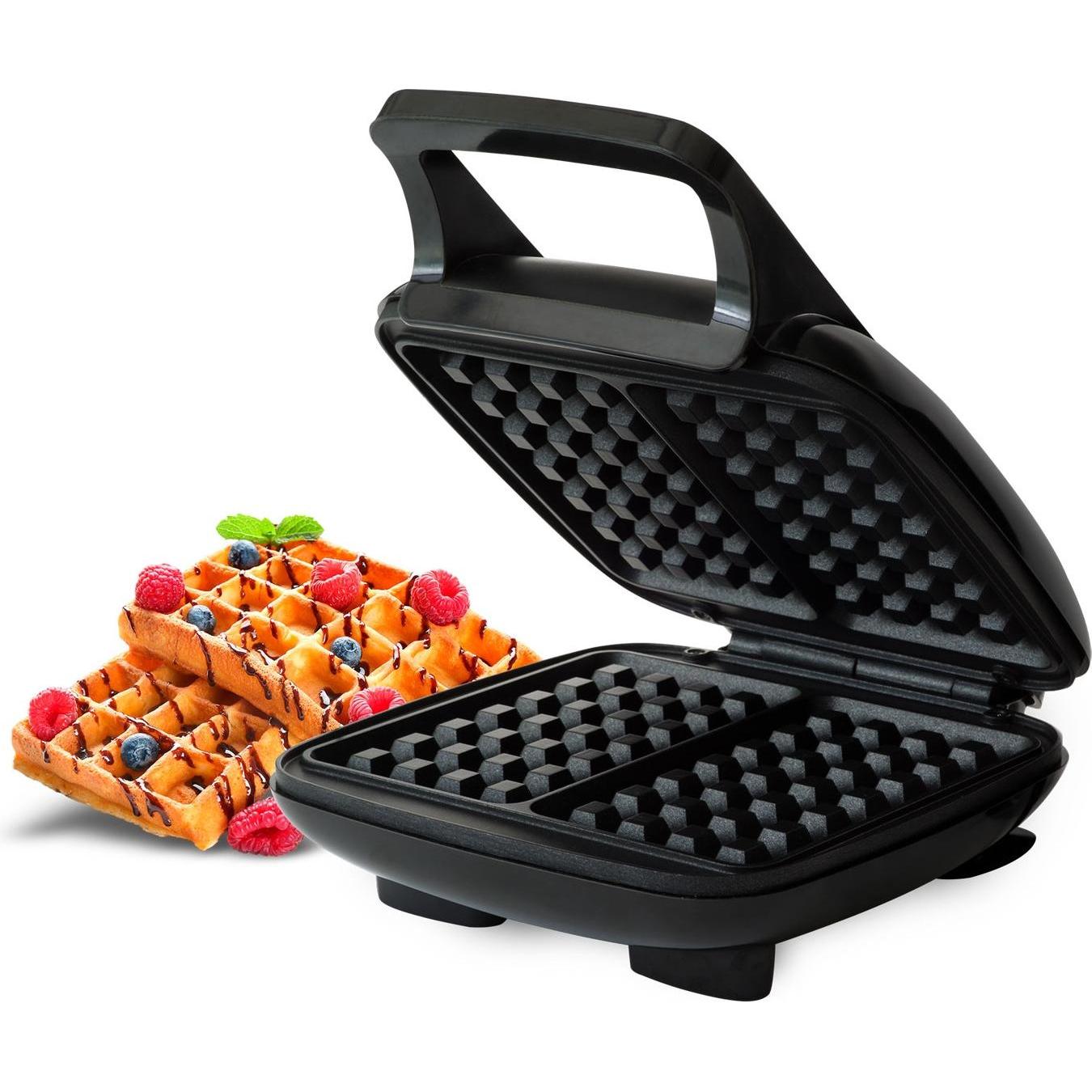 Champion Belgisches Waffeleisen Doppel 1000W VJ300 Schwarz, Waffeleisen, Schwarz