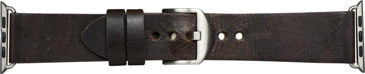 dbramante1928 Bornholm - Watch Strap 44mm - Dark Brown/Silver (44 mm, Leder)