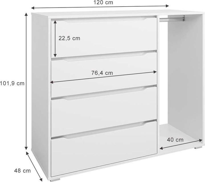 Actual product image Vicco Ruben (120 x 48 x 101.90 cm)