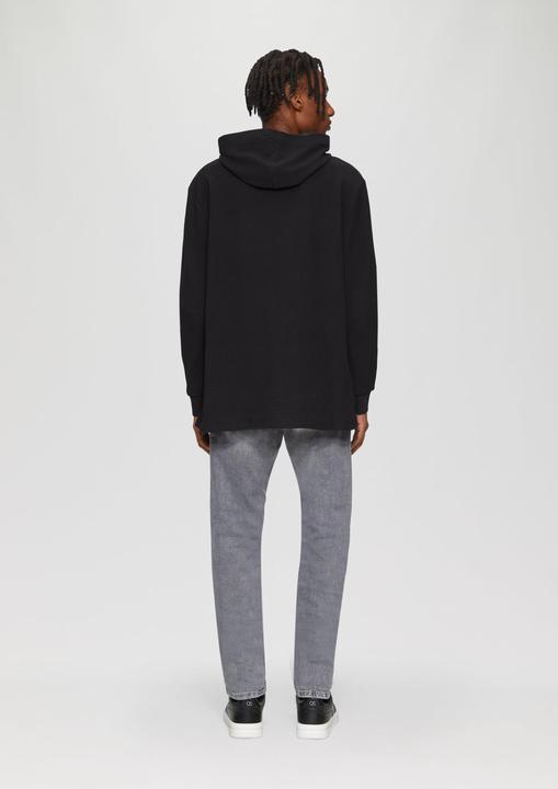 Actual product image S.Oliver T-Shirt Longsleeve mit Kapuze und Rippstruktur (L)