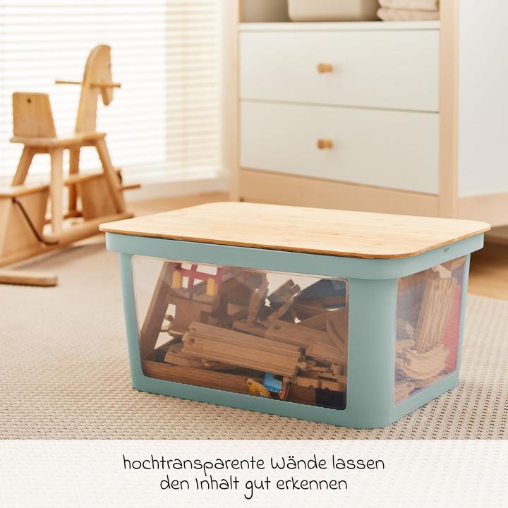 Produktbild Rotho Babydesign Spielzeugbox PINA 45 l Sage Green