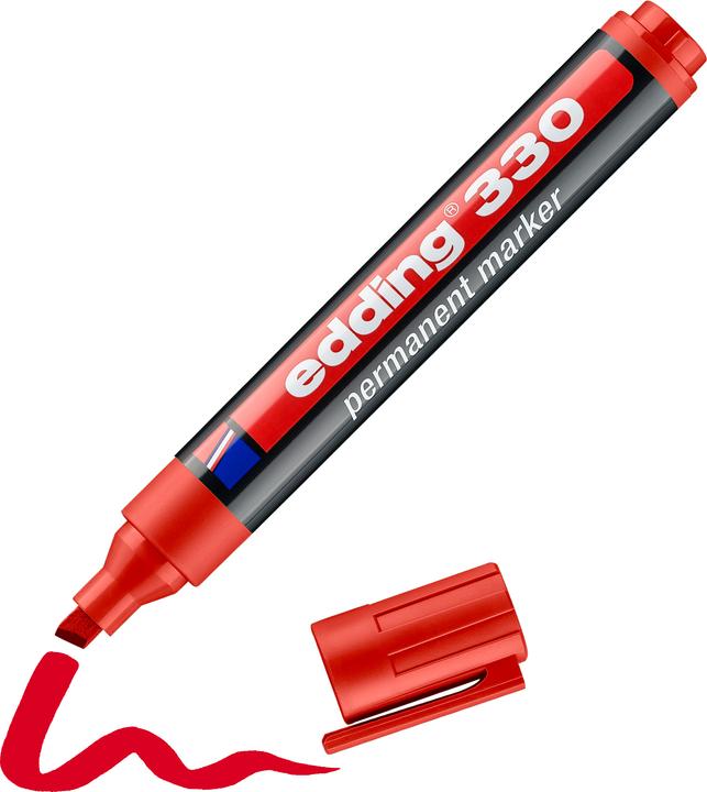 Produktbild Edding Permanent Marker 330 (Rot, 5 mm, 1 x)