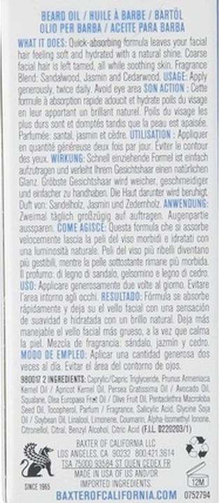 Produktbild Baxter Beard Grooming Oil (30 ml)
