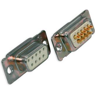 Conec 37 pole D-Sub female connector, Elektronikkabel + Stecker, Schwarz, Silber
