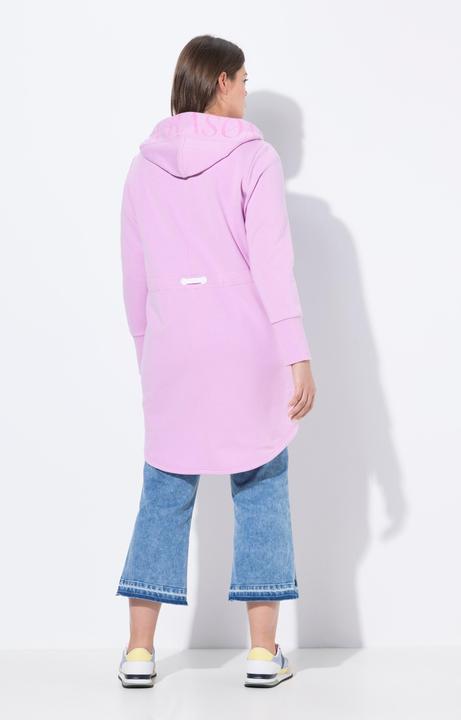 Produktbild Laurasøn Sweatjacke, lang geschnitten, Kapuze, Taillen-Tunnelzug hinten, Langarm (40)
