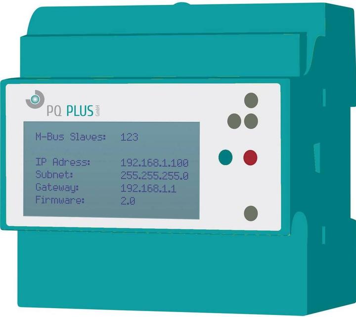 PQ Plus PQ M-Centrale 20 Appareil de mesure numérique sur rail DIN