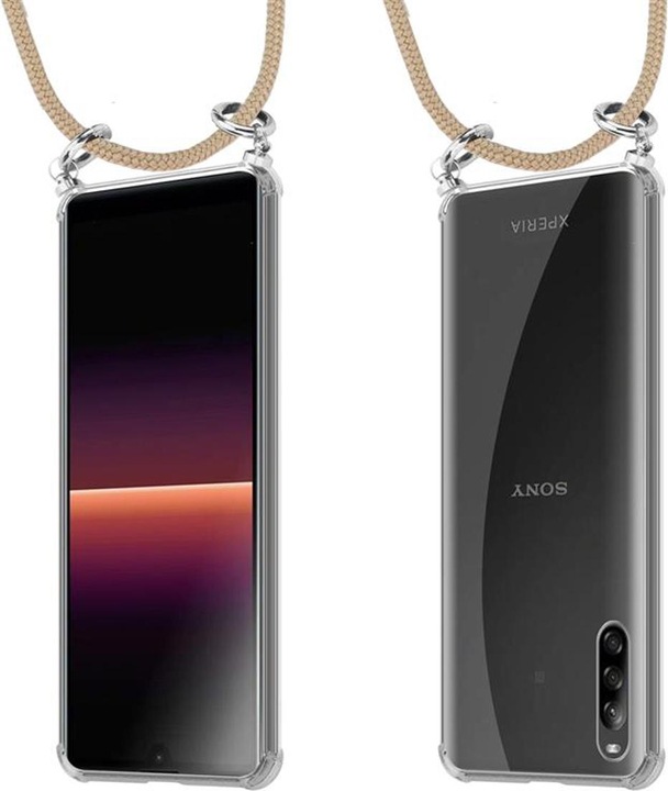 Produktbild Cadorabo TPU Handy Kette SILBER Cover
